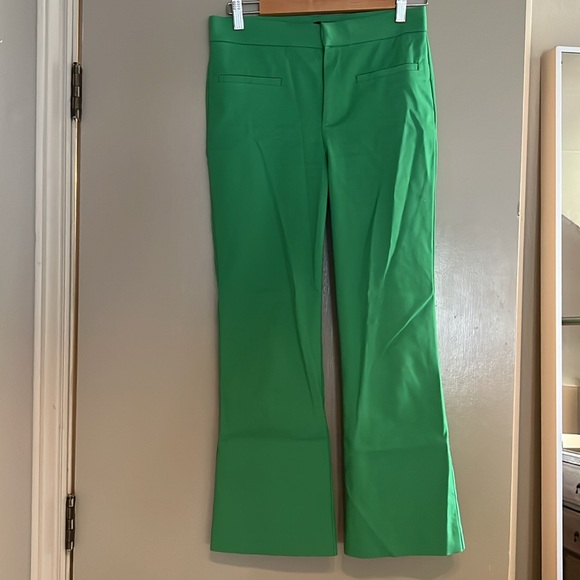 Zara Mini Flare Pant in Green - Picture 3 of 3